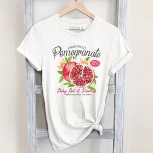 Pomegranate Shirt, Fruit Shirt, Farmers Market Shirt, Summer Shirt